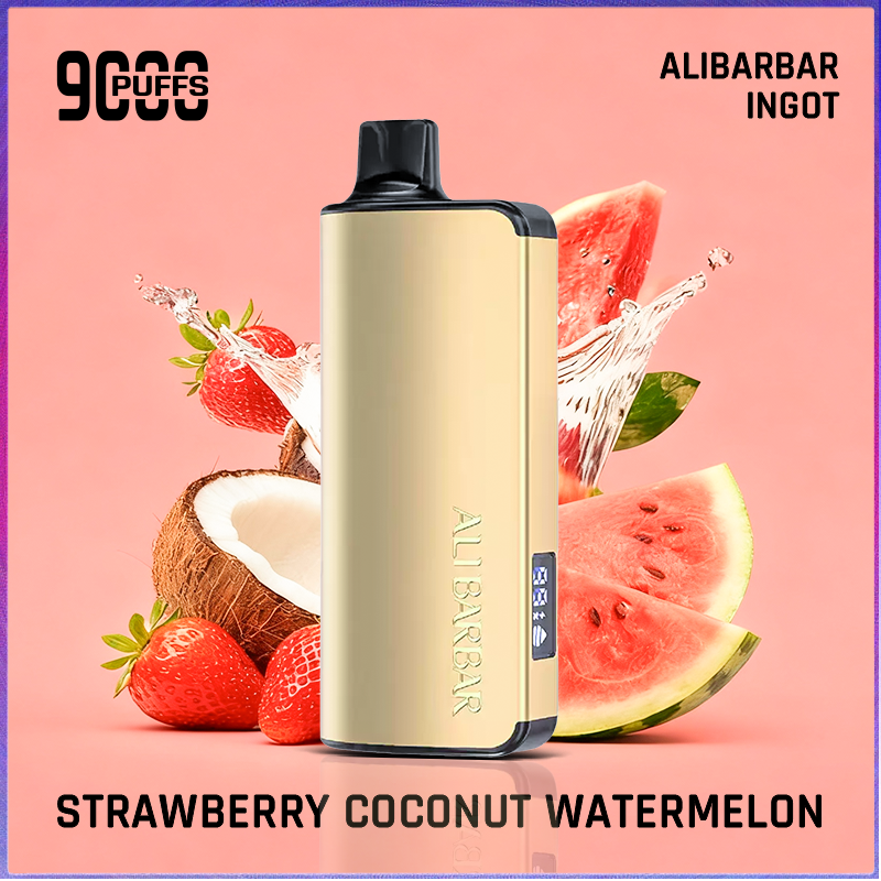 Alibarbar Ingot Strawberry Watermelon 9000 Puffs