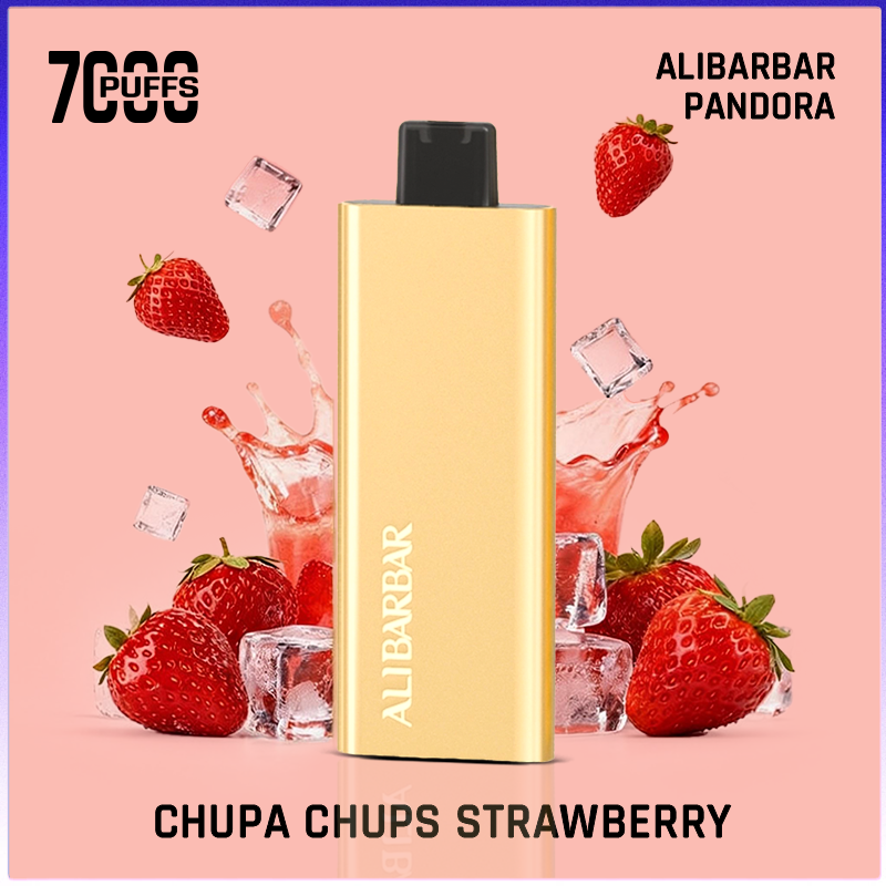 Alibarbar Pandora Chupa Chups Strawberry 7000 Puffs