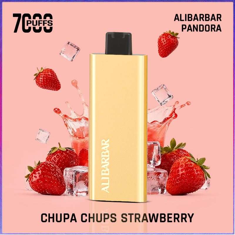 Alibarbar Pandora Chupa Chups Strawberry 7000 Puffs